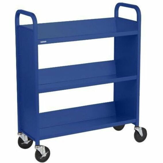 BOOK/UTIL TRUCK 3-SLANT SHLF SINGLE