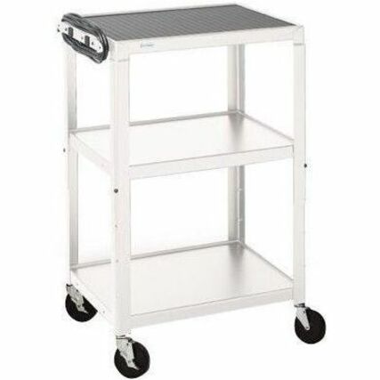 ADJ. CART, 4 CASTERS, ARCTIC WHITE PAINT