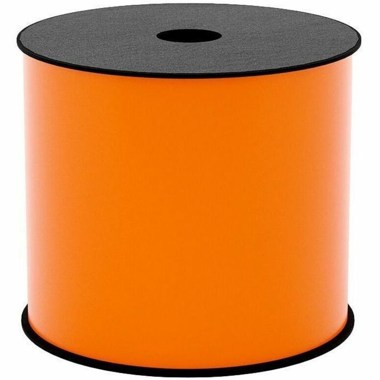 4IN WIDE TT CONTINUOUS VINYL ORANGE LABEL (USE BMSLPR03XX INK RIBBONS), 2.4MIL,