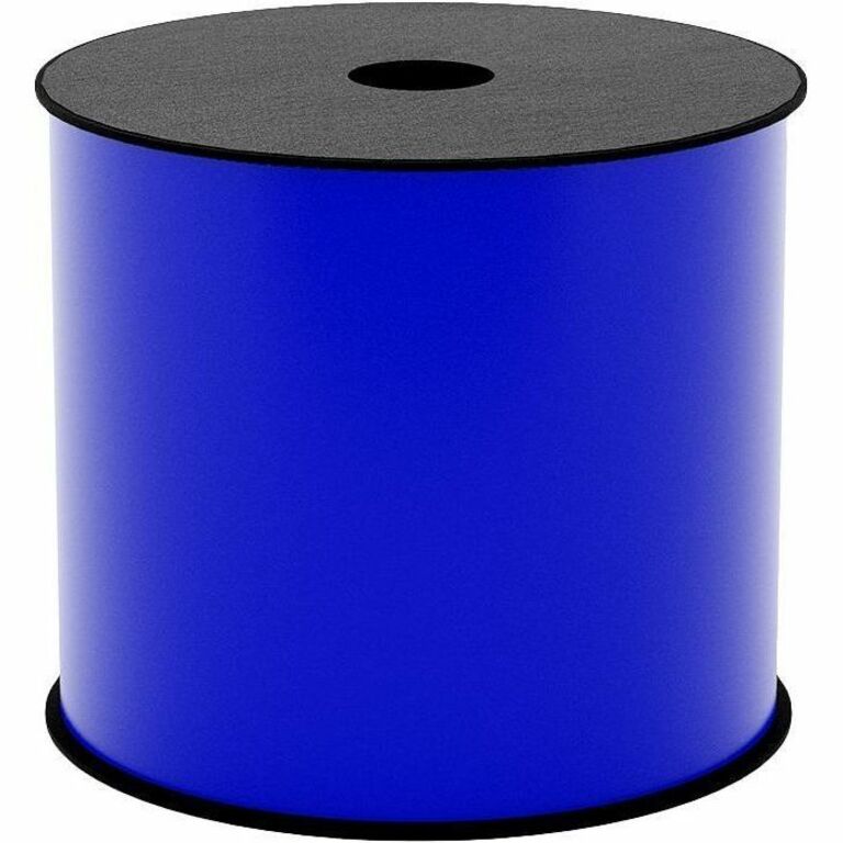 4IN WIDE TT CONTINUOUS VINYL BLUE LABEL (USE BMSLPR02 INK RIBBON), 2.4MIL, 10+ Y