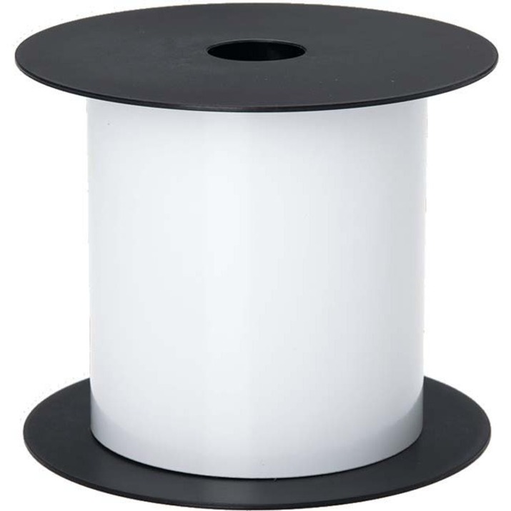 4IN WIDE TT OILY SURFACE CONTINUOUS POLYESTER WHITE LABEL (USE BMSLPR03XX RIBBON
