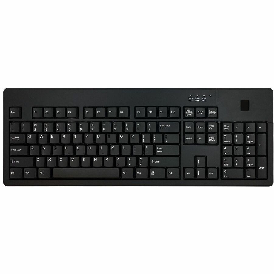 104 USB KEYBOARD WITH BIOMETRIC FINGERPRINT READER SUPPORTS WINDOWS HELLO & AZUR