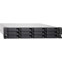 QNAP TS-h1886XU-RP R2 12 Bay Rackmount NAS Server (TS-h1886XU-RP-R2-D1622-32G-US) (Diskless), 12x 3.5-inch SATA 6Gb/s drive-bays, 6x 2.5-inch SATA 6Gb/s SSD slots, supports 10GbE and four 2.5GbE connectivity, Intel® Xeon® D-1622 quad-core processor, 32 GB UDIMM DDR4 ECC (2 x 16GB)