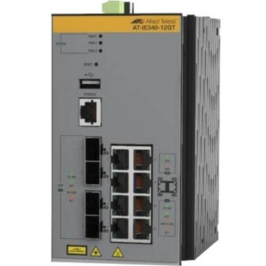 8X 10/100/1000T, 4X 100/1000X SFP, INDUSTRIAL ETHERNET, LAYER 3 SWITCH (TAA COMP
