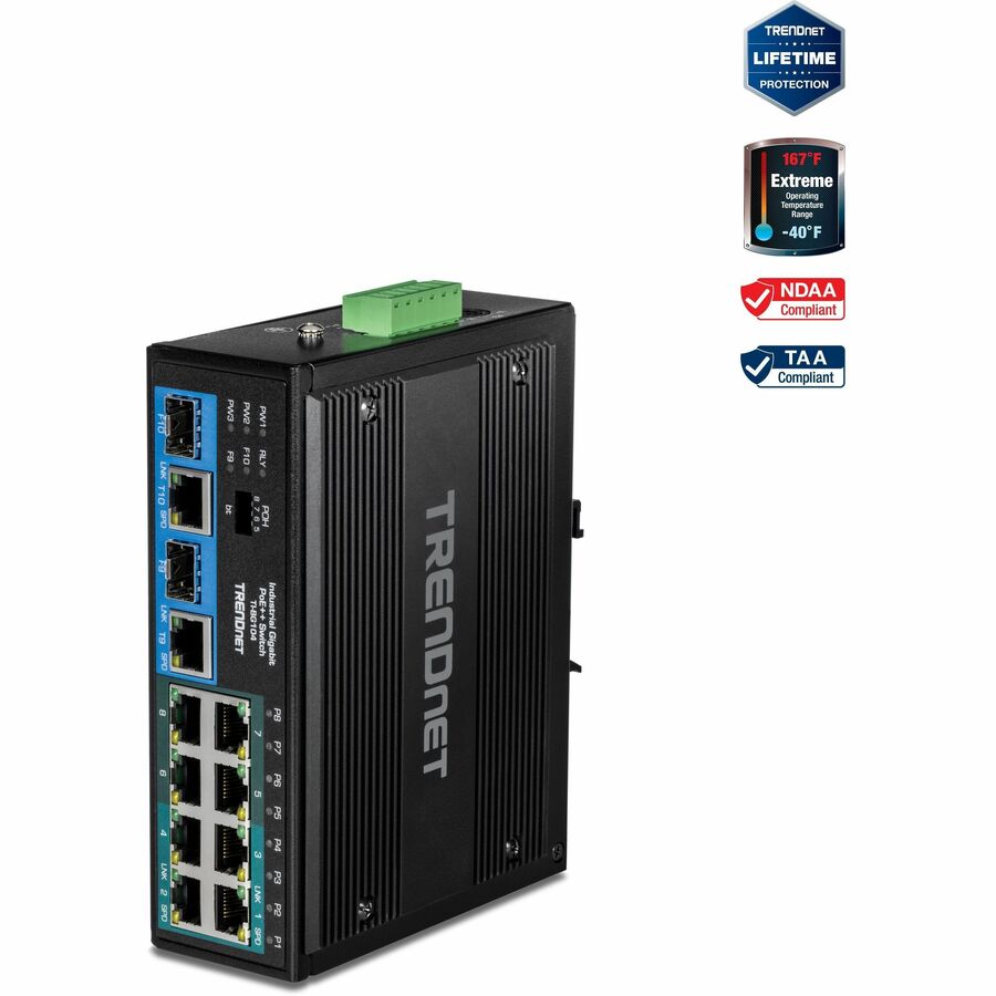 10Port Industrial Gigabit PoE