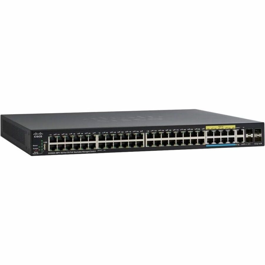 CISCO SG350X-48 48-PORT GBSTACKABLE SWITCH REMANUFACTURED