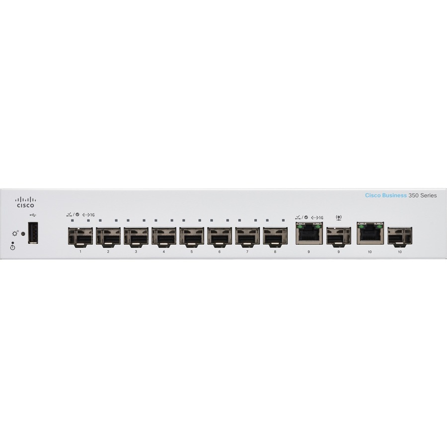 CBS350 MANAGED 8-PORT SFP, EXT PS, 2X1G COMBO
