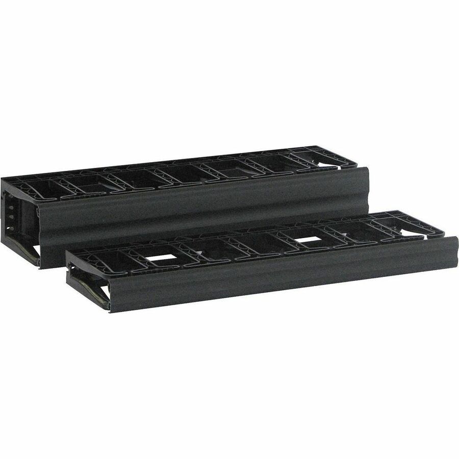 VELOCITY HORIZONTAL CABLE MANAGER, SINGLE-SIDED, 2U, BLACK