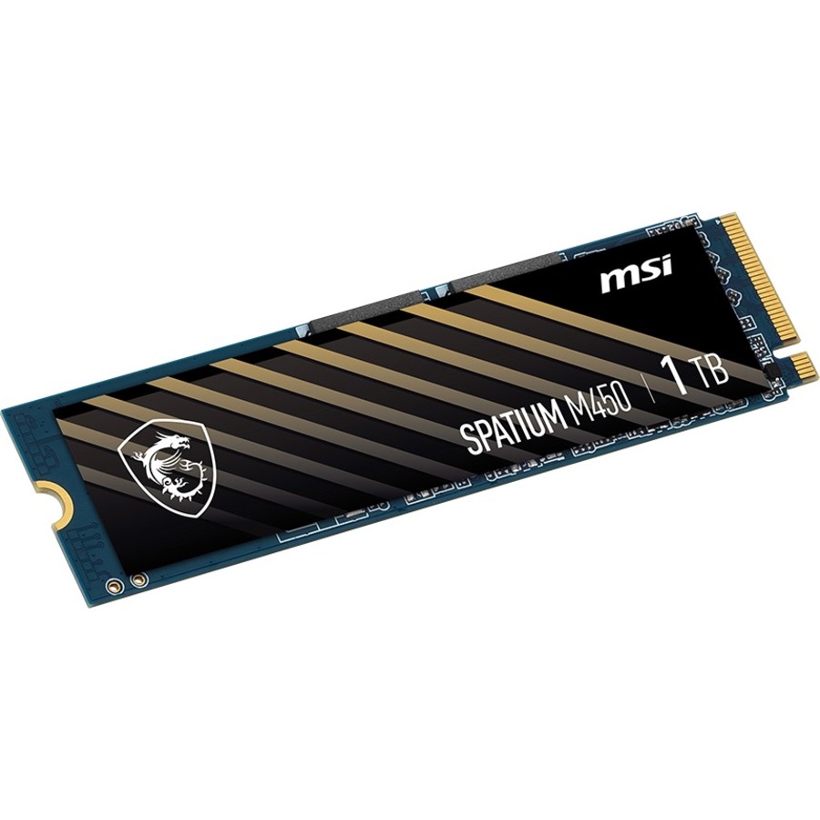 MSI SPATIUM M450 1 To NVMe PCIe 4.0 M.2 Lecture : 3 600 Mo/s Écriture : 3 000 Mo/s Disque SSD (SM450N1 To)