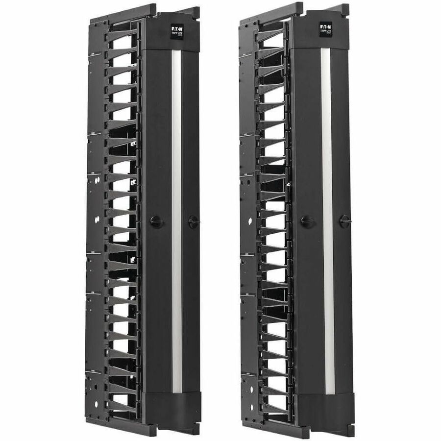 EATON TRIPP LITE SERIES HIGH-CAPACITY VERTICAL CABLE MANAGER - DEEP DOUBLE FINGE