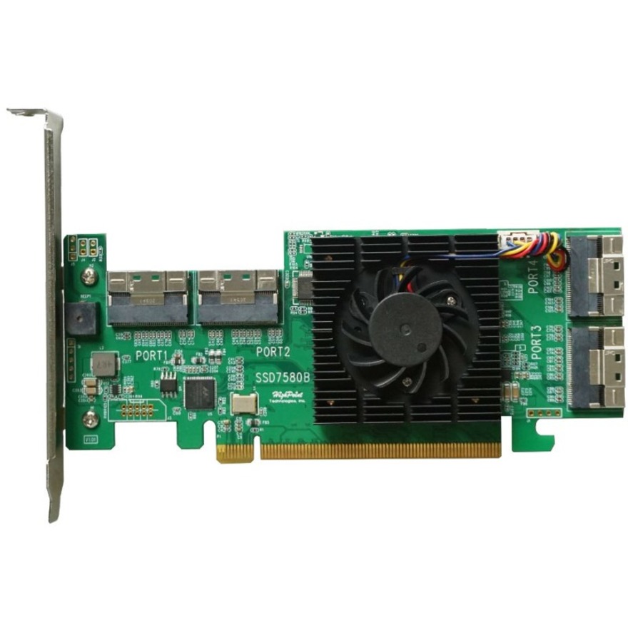 PCIE 4.0 X16 8X U.2 NVME RAID CONTROLLER
