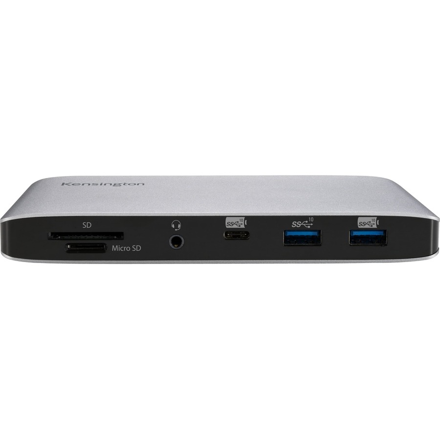 Kensington Thunderbolt 3, USB-C, USB-A, Powered, Dual 4K, 60W PD, Win/Mac compatible, SD/MicroSD 3.0 card reader docking station