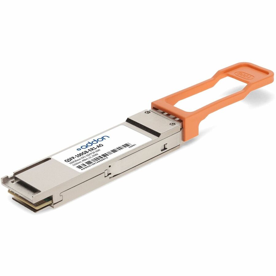 ADDON MSA AND TAA COMPLIANT 100GBASE-ER1 QSFP28 SINGLE LAMBDA TRANSCEIVER (SMF,