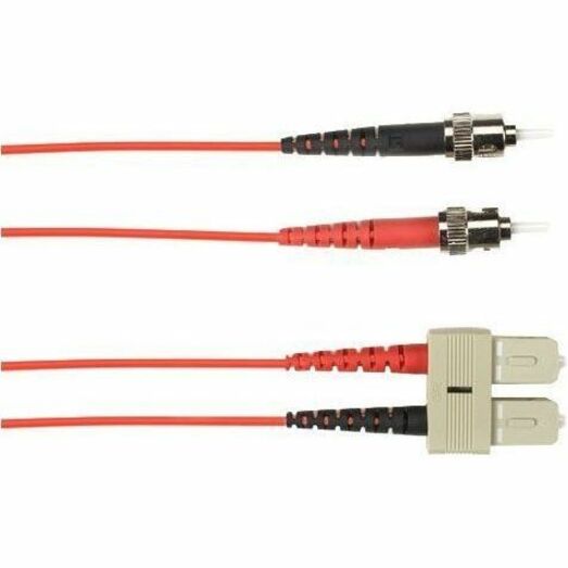 SM FO PATCH CABLE DUPLX, LSZH, RED, STSC, NON-CANCELABLE, NON-RETURNABLE