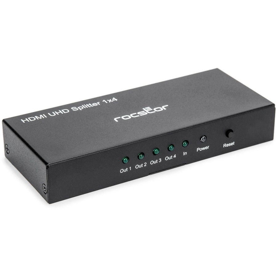 PREMIUM 4 PORT HDMI SPLITTER 4K 60HZ SUPPORTS UHD 4K AT 60HZ AND HDR 5V 1A POWER
