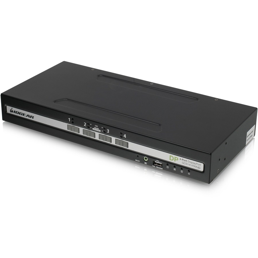 4-PORT SINGLE VIEW DISPLAYPORT SECURE KVM SWITCH W/AUDIO AND CAC SUPPORT