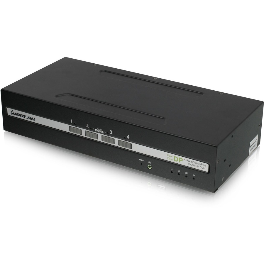 4-PORT DUAL VIEW DISPLAYPORT SECURE KVM SWITCH W/AUDIO