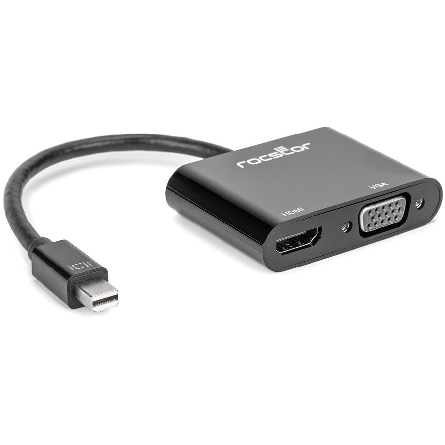ROCSTOR PREMIUM MINI DISPLAYPORT TO HDMI 4K OR VGA 2-IN-1 VIDEO ADAPTER CONVERTE
