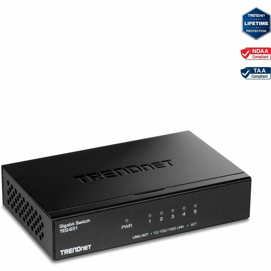 5-PORT GIGABIT SWITCH /W METAL CASE