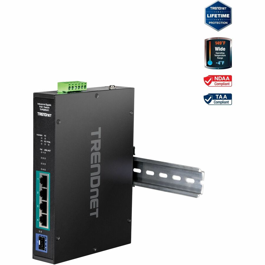5port Industrial Gigabit PoE+