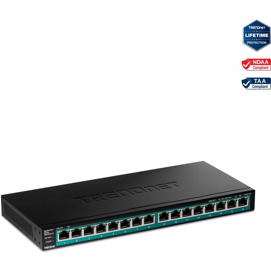 16-PORT GIGABIT POE+ SWITCH(123W)