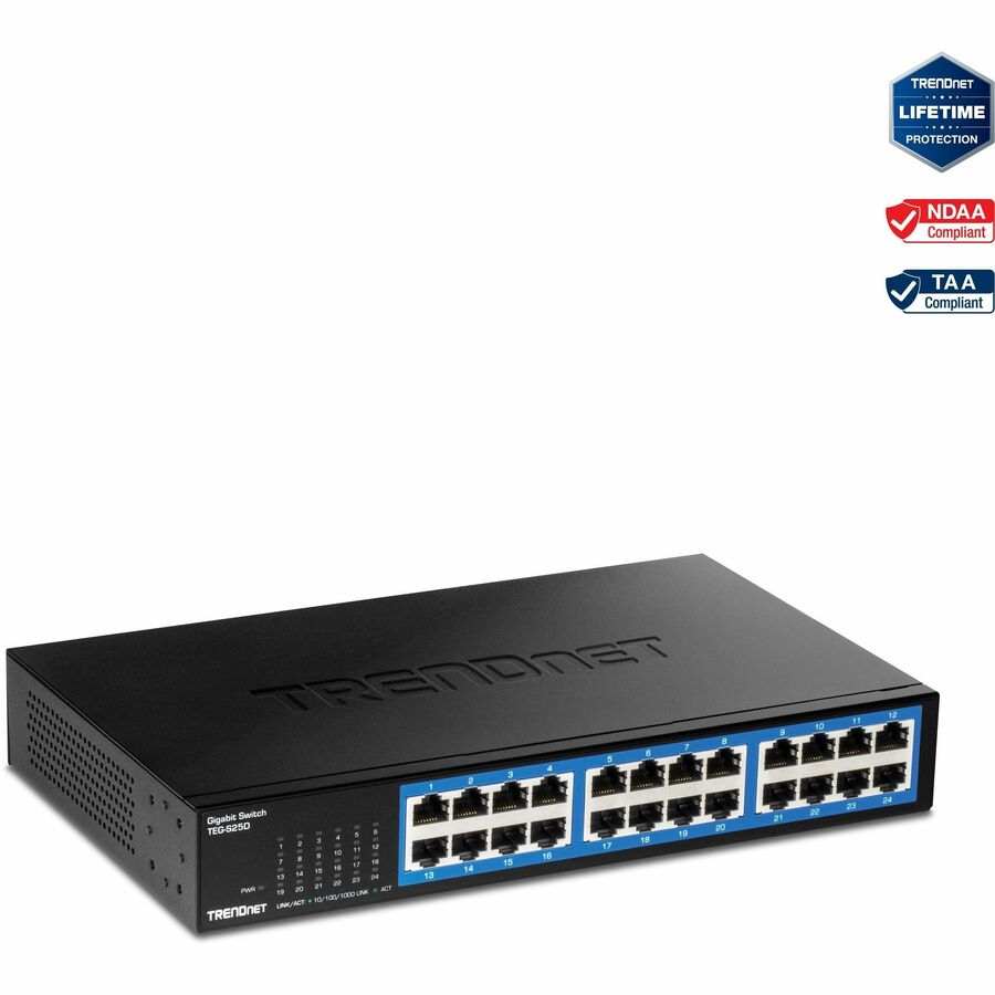 24-PORT GIGABIT DESKTOP SWITCH /W METAL CASE