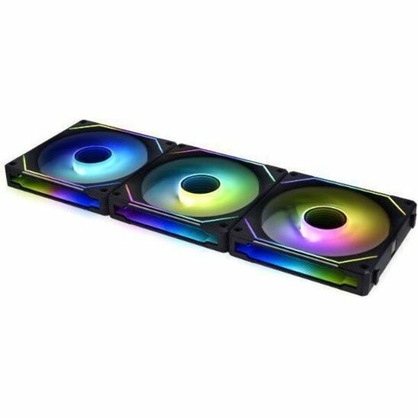 LIAN LI Uni Fan SL Infinity 120 RGB Case Fan, 3 Pack w/ Fan Controller - Black