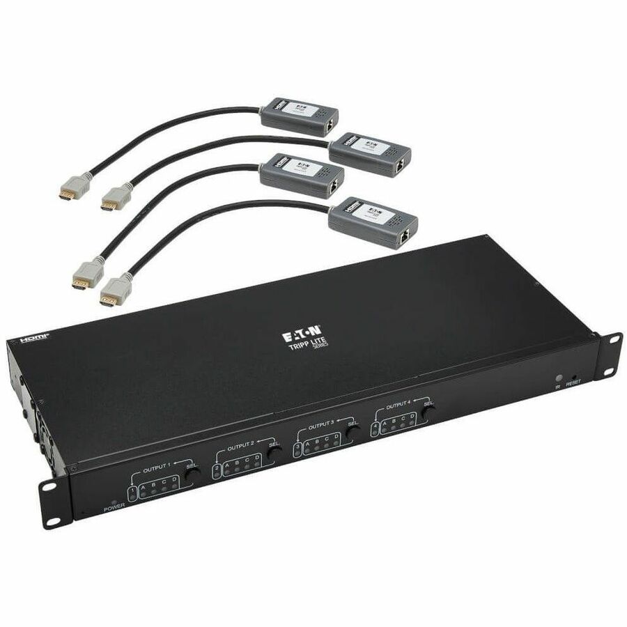 4X4 AV CAT6 MATRIX SWITCH KIT