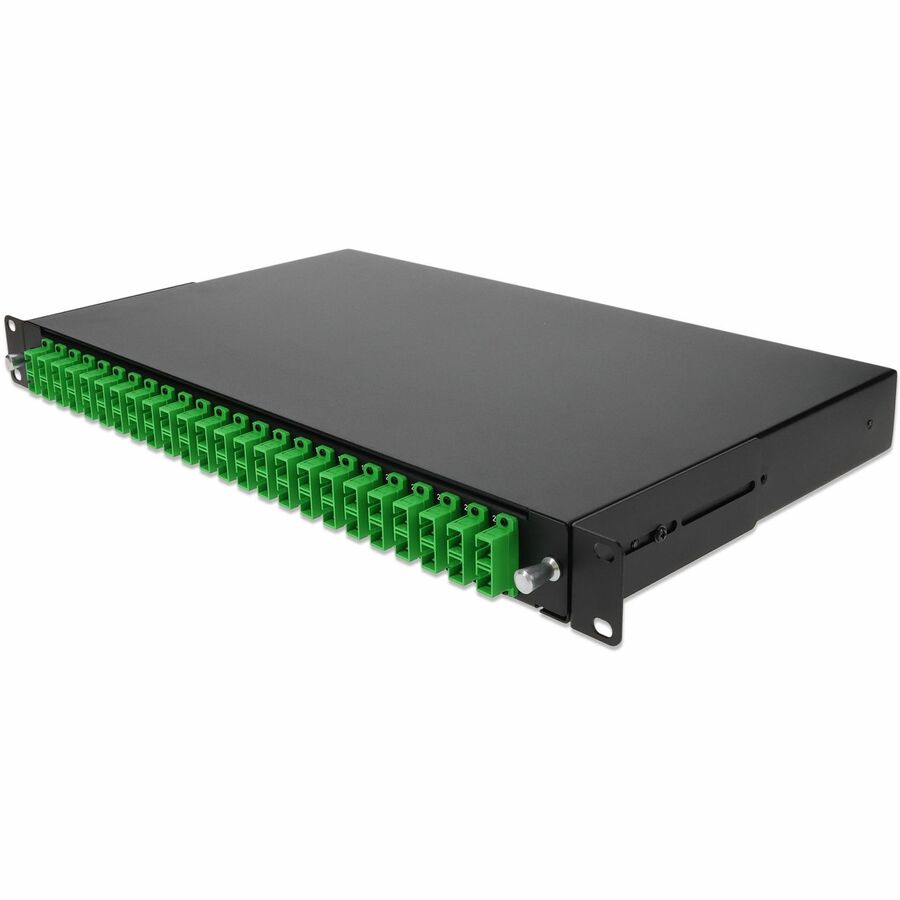 19-INCH RACK MOUNT 1U PATCH PANEL WITH 24 APC SC DUPLEX, SINGLE-MODE OS