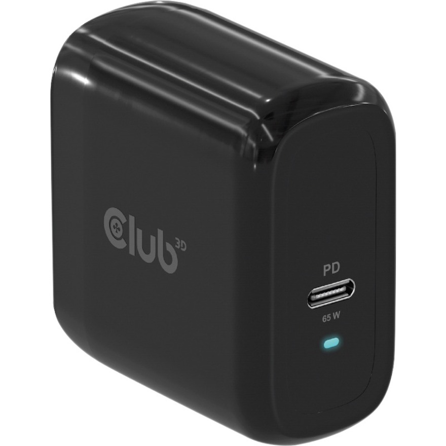 SINGLE PORT USB-C TRAVEL CHARGER PPS 65W GAN TECHNOLOGY. POWER DELIVERY (PD) 3.0