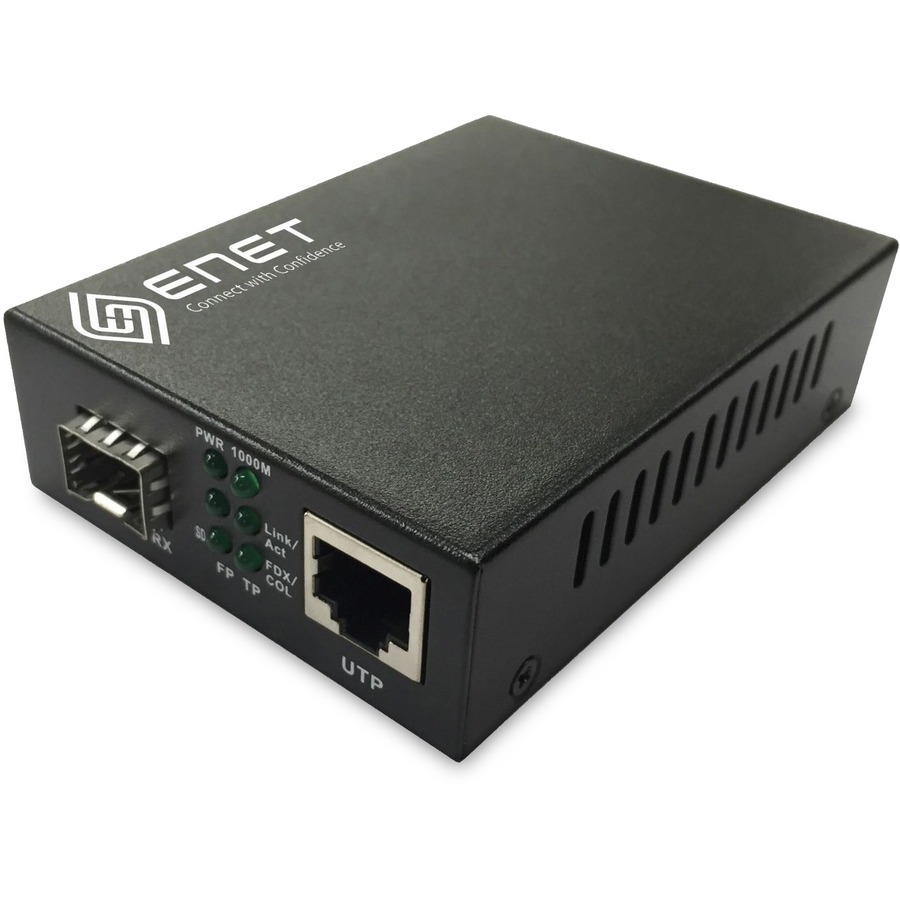 10/100M FIBER MEDIA CONVERTER WITH 1 X RJ-45 100M POWER PORT 1 X LC MMF 2KM PORT