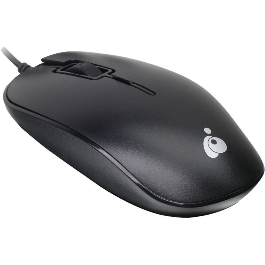THE TAA- COMPLIANT IOGEAR 3-BUTTON OPTICAL WIRED MOUSE OFFERS SMOOTH, PRECISE CU
