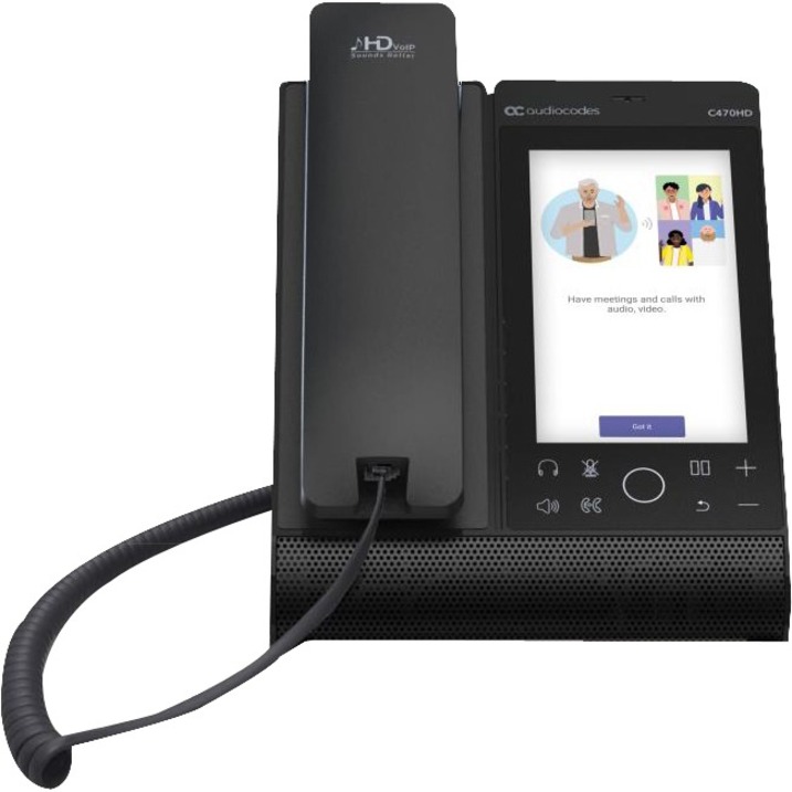 ZOOM C470HD TOTAL TOUCH IP-PHONE POE GBE WITH INTEGRATED BT, DUAL BAND WI-FI AND