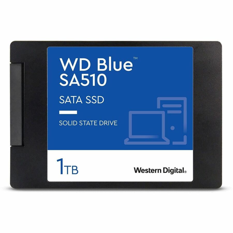 WD Blue SA510 SSD SATAIII 1 To Lecture : 560 Mo/s ; Écriture : 520 Mo/s (WDS100T3B0A)