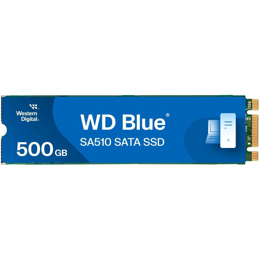 SSD WD Blue™ SA510 500 Go SATAIII M.2 2280 Lecture : 560 Mo/s ; Écriture : 510 Mo/s (WDS500G3B0B??)