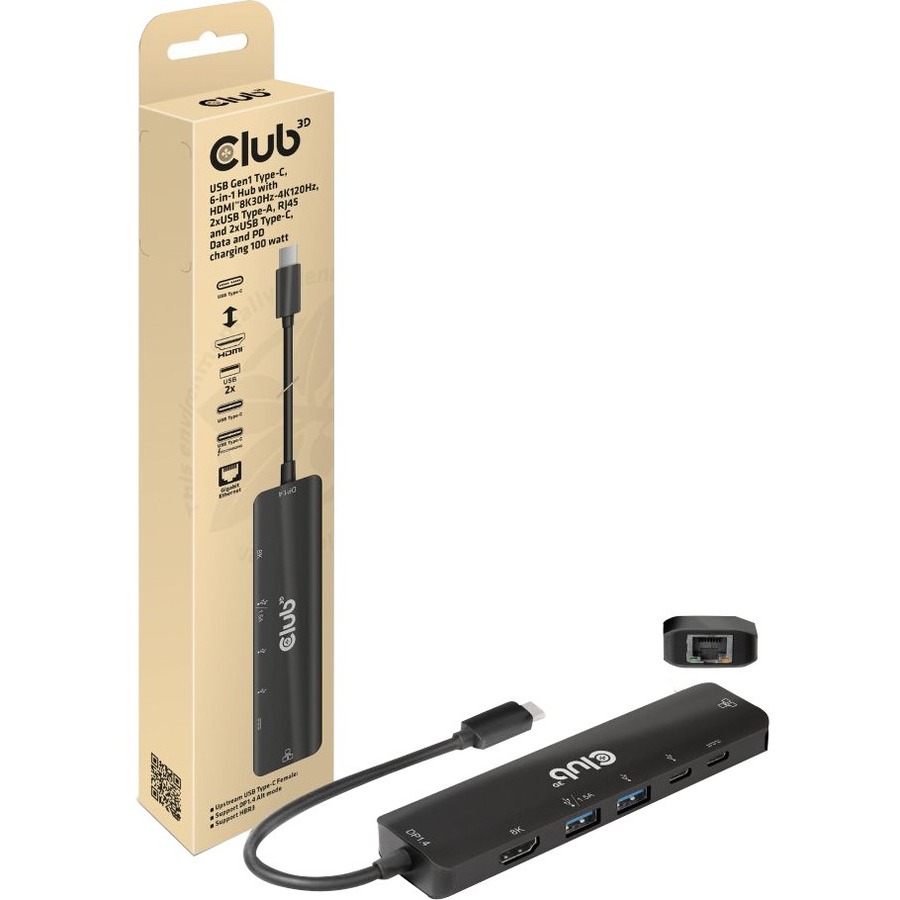 CLUB 3D CSV-1596 USB-C, 6-IN-1 HUB