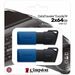 KINGSTON DataTraveler Exodia M 64GB USB 3.2 Gen 1, Black/Blue 2-Pack - Flash Drive (DTXM/64GB-2PCR)