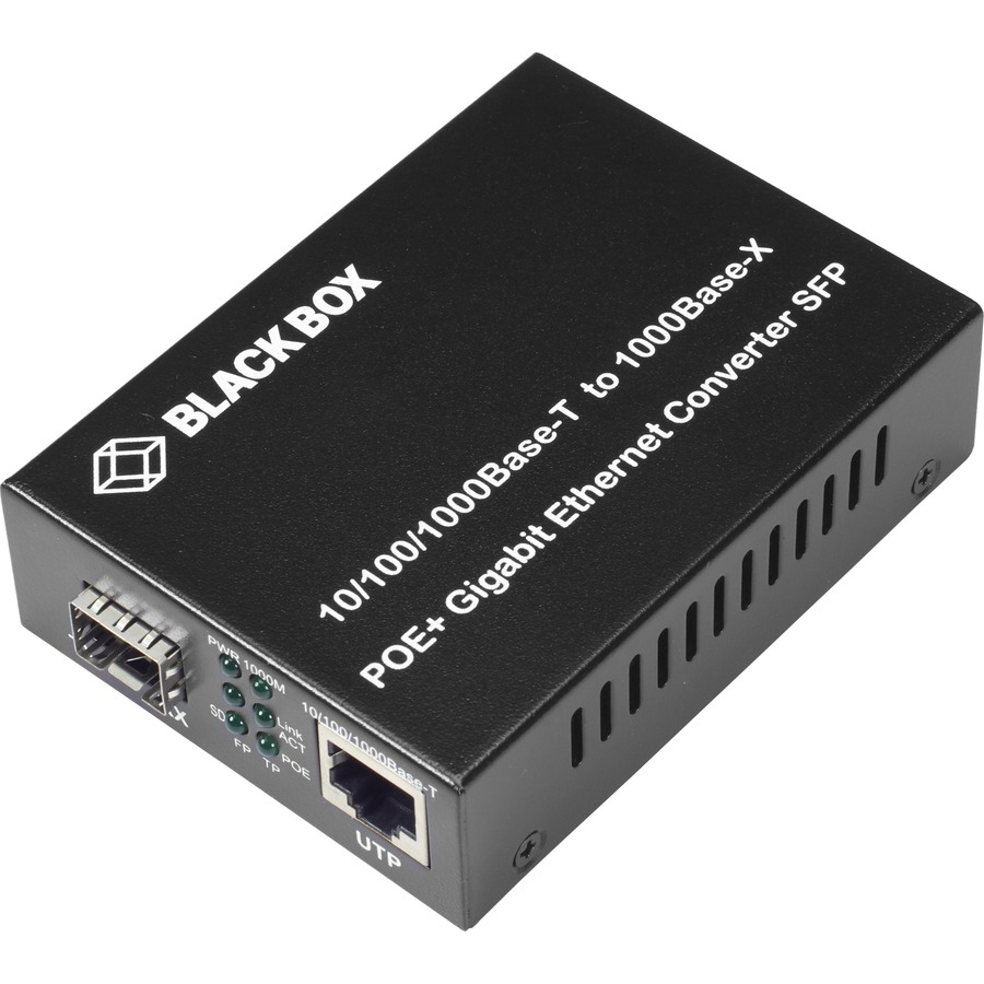 EASILY CONVERT 10/100/1000BASE-T TO 1000BASE-X 802.3AF/AT. POE FUNCTIONALITY. IN