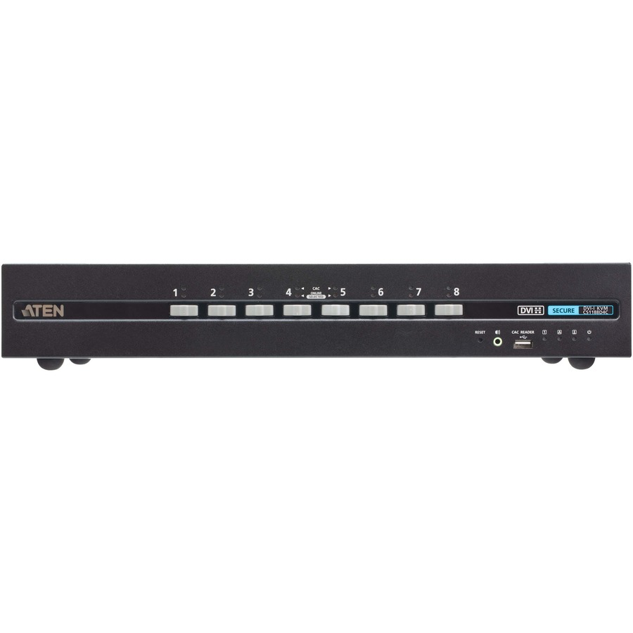 8-PORT USB DVI SINGLE DISPLAY PP4.0 SECURE KVM W/ CAC SUPPORT