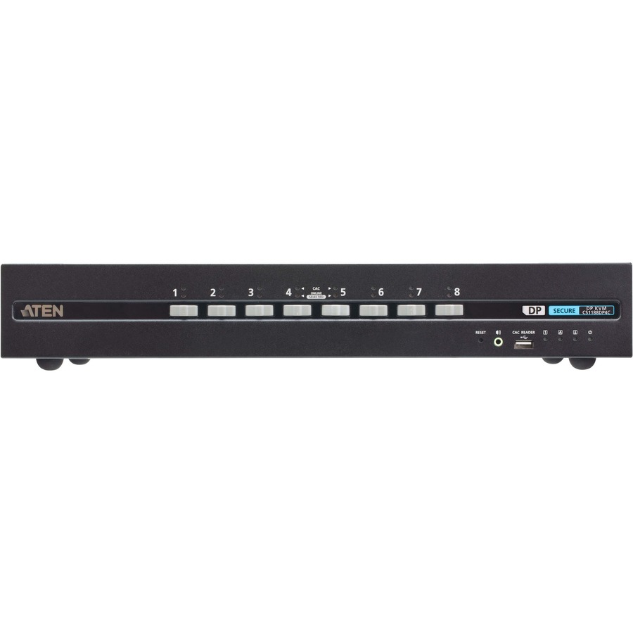 8-PORT USB DP SINGLE DISPLAY PP4.0 SECURE KVM W/ CAC SUPPORT