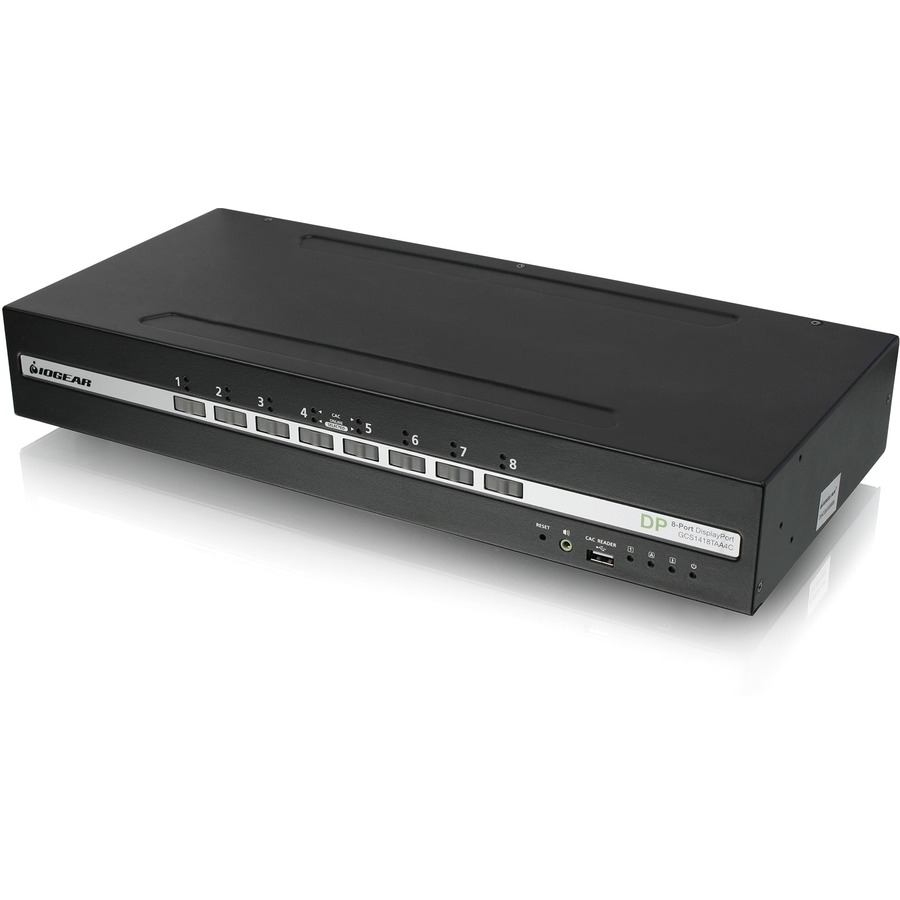8-PORT SINGLE VIEW DISPLAYPORT PP4.0 SECURE KVM SWITCH W/AUDIO, CAC, TAA