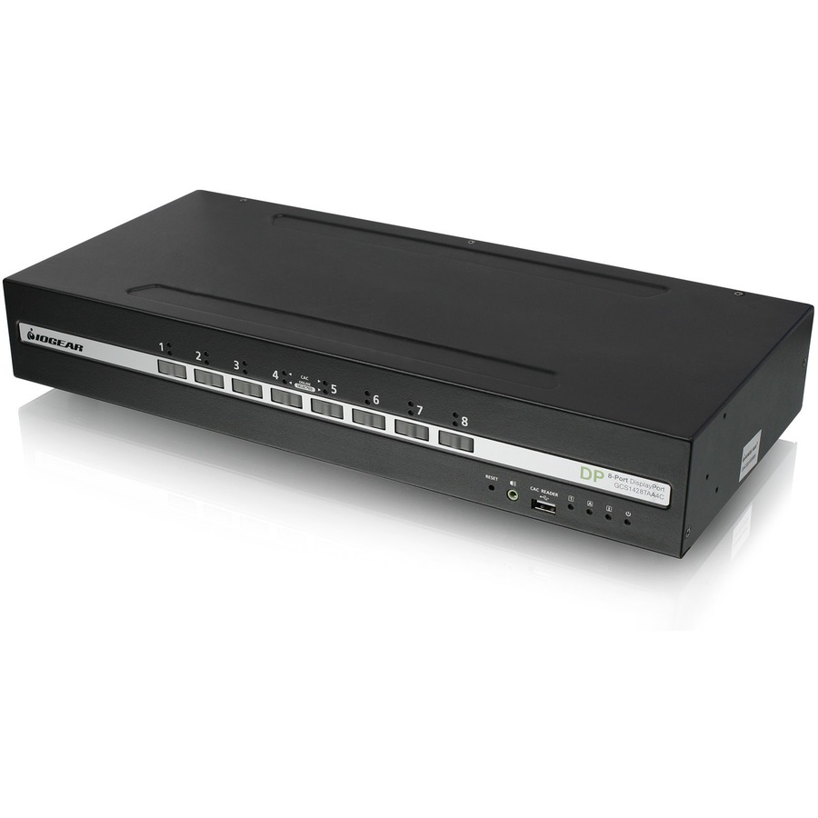 8-PORT DUAL VIEW DISPLAYPORT PP4.0 SECURE KVM SWITCH W/AUDIO, CAC, TAA