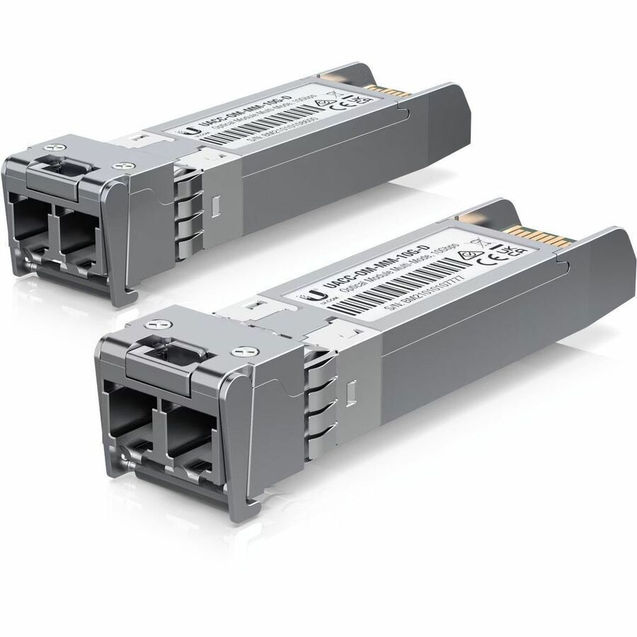 Ubiquiti SFP+ Module UACC-OM-MM-10G-D-20, For Data Networking, Optical Network, 2 x LC Duplex Network, Optical Fiber, Multi-mode, 10 Gigabit Ethernet, 20 Pack