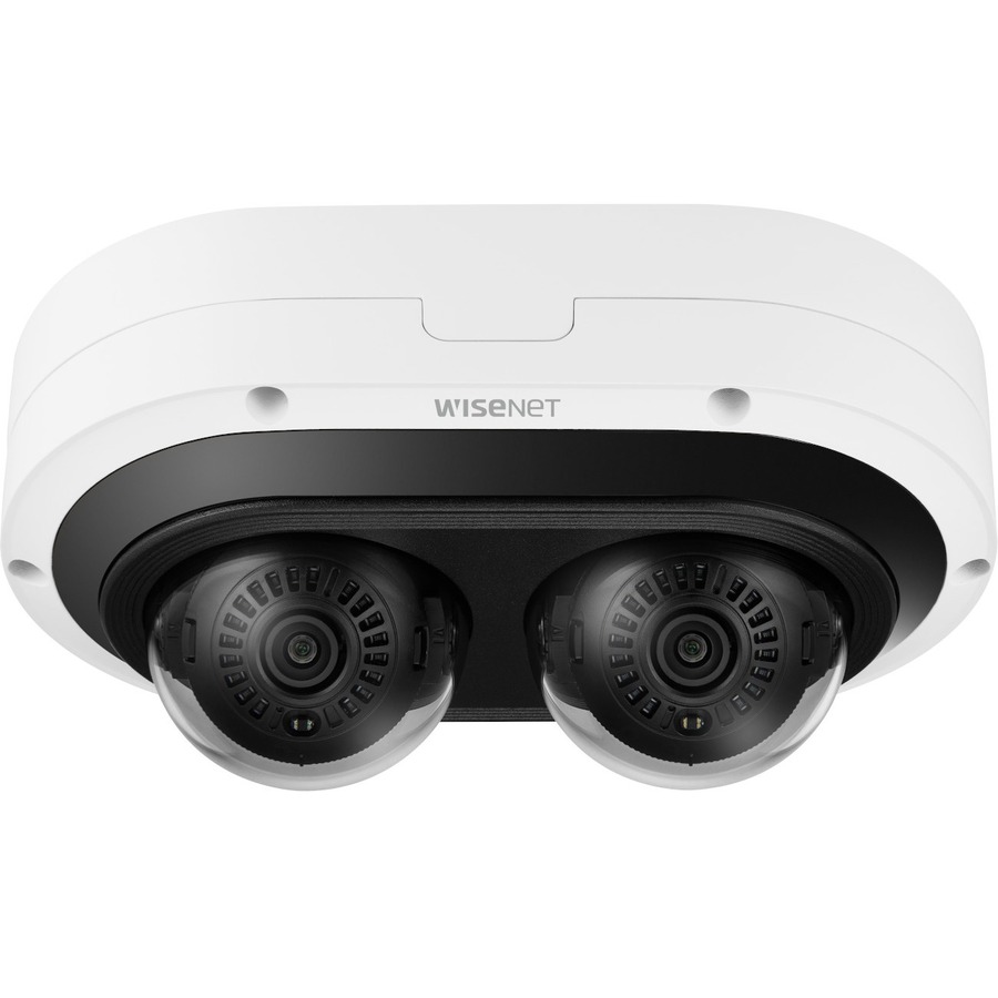 NETWORK VANDAL OUTDOOR 2CH AI IR DOME CAMERA, (6MP X 2 SENSORS) 12MP @ 15FPS, 3.