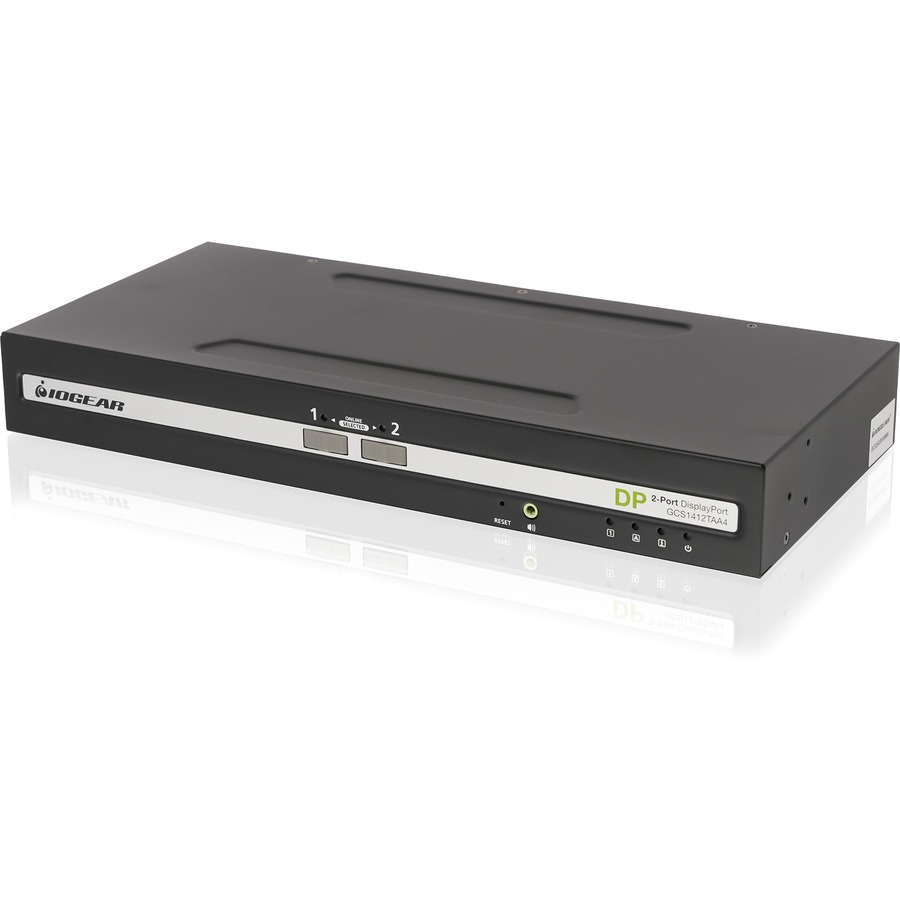 2-PORT SINGLE VIEW DISPLAYPORT PP4.0 SECURE KVM SWITCH W/AUDIO. TAA COMPLIANCE