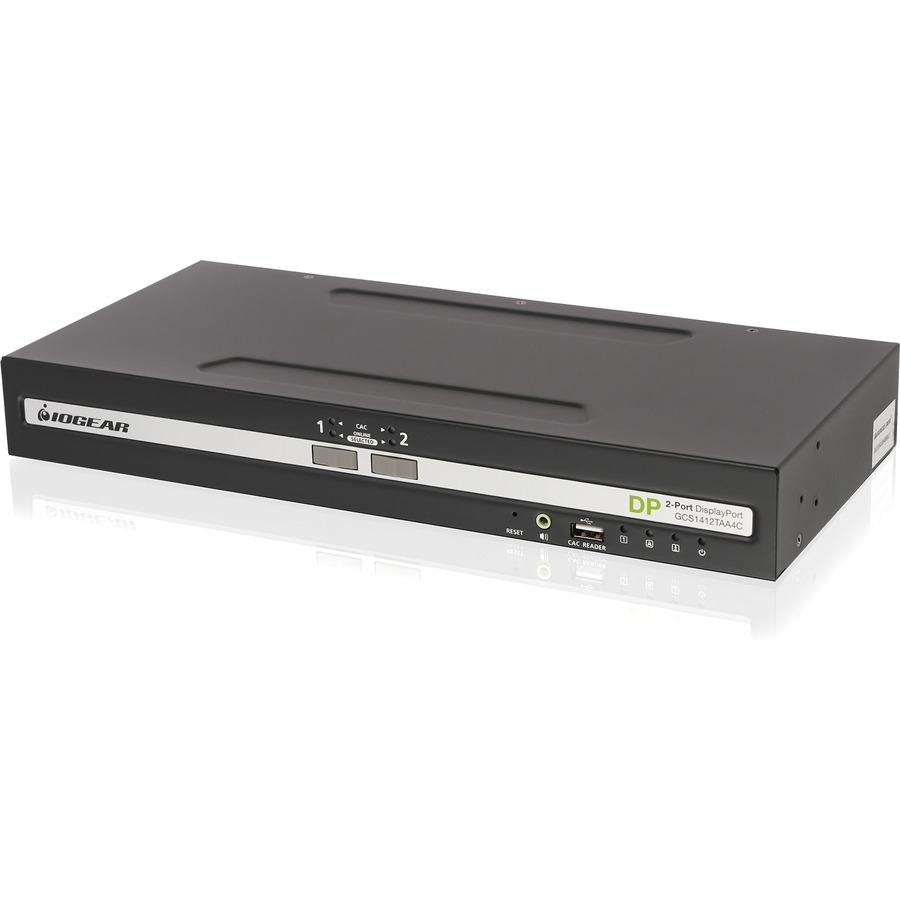 2-PORT SINGLE VIEW DISPLAYPORT PP4.0 SECURE KVM SWITCH W/AUDIO AND CAC SUPPORTS.