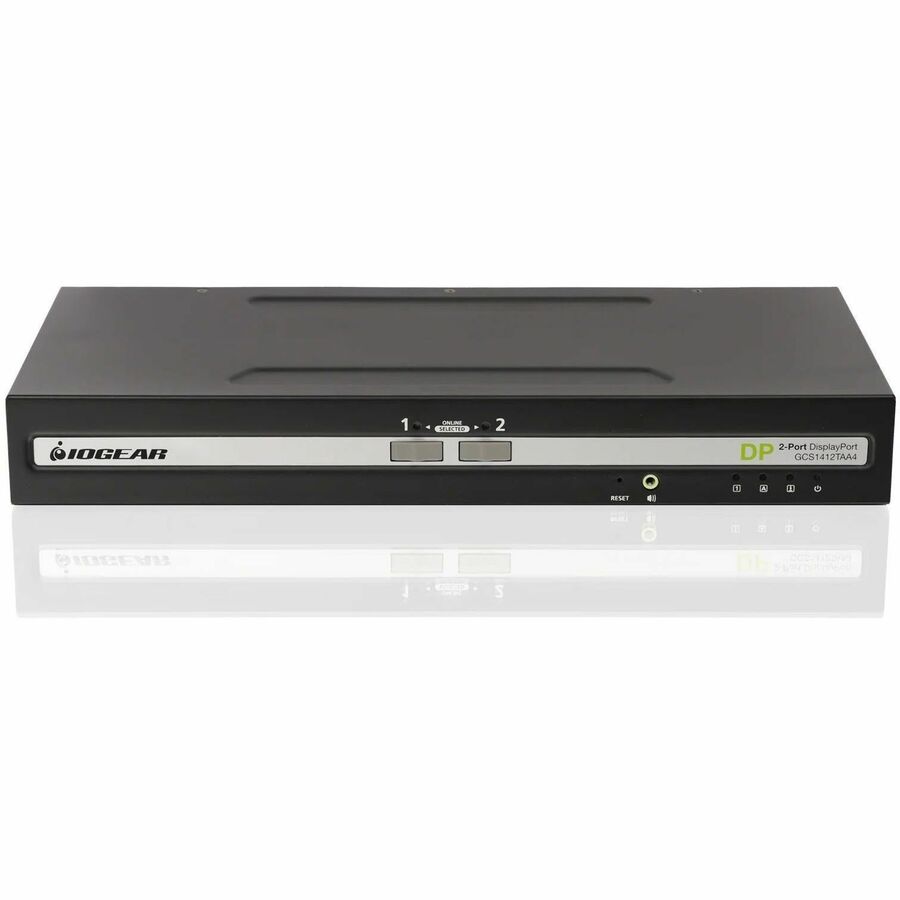 2-PORT SINGLE VIEW DISPLAYPORT/HDMI UNIVERSAL SECURE KVM SWITCH W/AUDIO. PP4.0 T