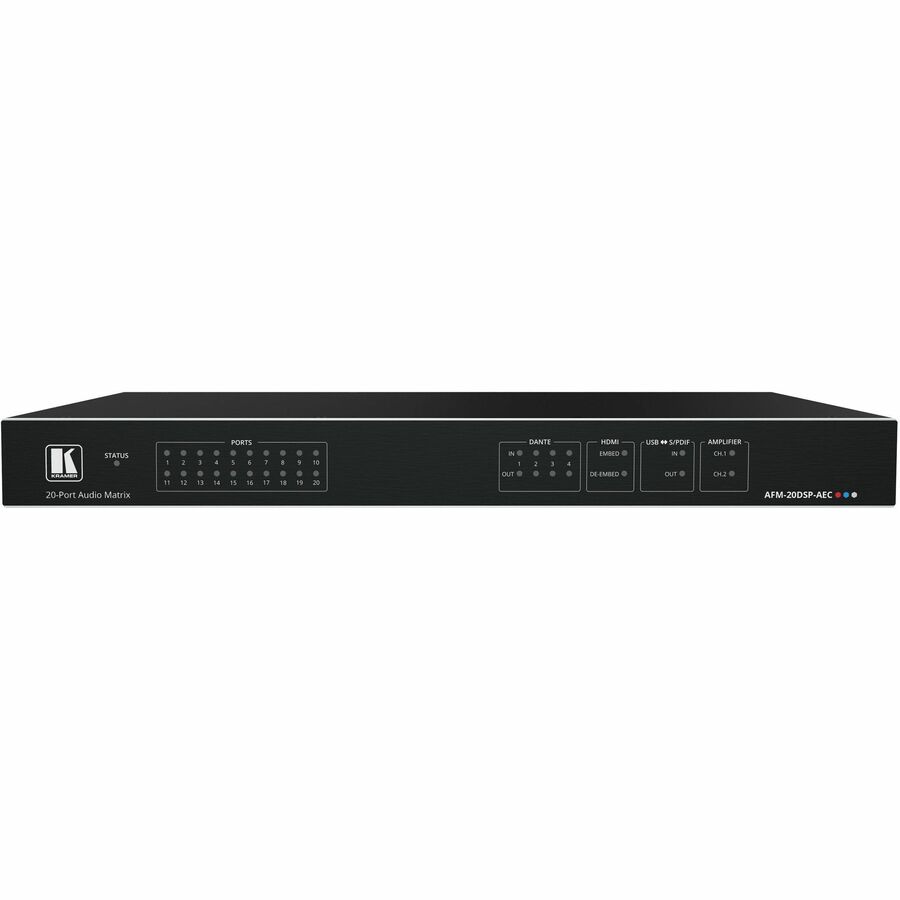 AFM-20DSP-AEC 20-PORT AUDIO MATRIX WITH DSP, AEC AND INTERCHANGEABLE INPUTS OUTP