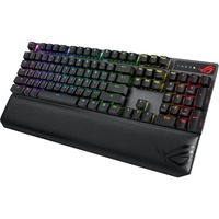 ASUS ROG Strix Scope NX Wireless Deluxe XA09 Gaming Keyboard - Wired/Wireless Connectivity - Bluetooth/RF - 2.40 GHz - USB 2.0 Interface - RGB LED - PC - Mechanical Keyswitch - Black