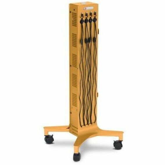CUBE TOWER, 8X USBC PREWIRE, MUSTARD